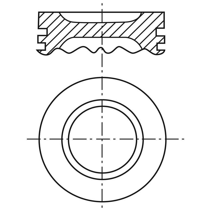 Piston para motor a gasolina Vehyco P151CHI 030