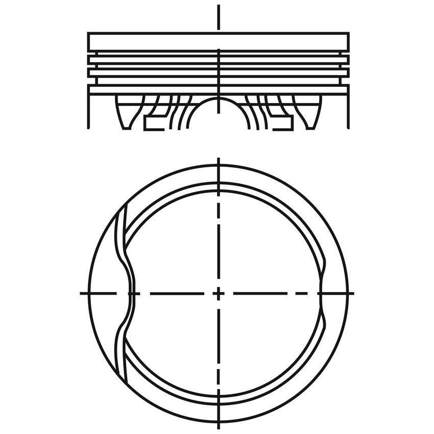 Piston para motor a gasolina Vehyco P1600N6 075
