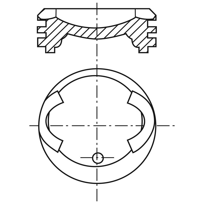 Piston para motor a gasolina Vehyco P1600NI STD