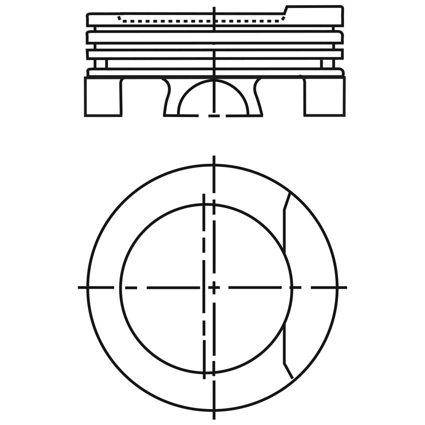 Piston para motor a gasolina Vehyco P1800V2 050