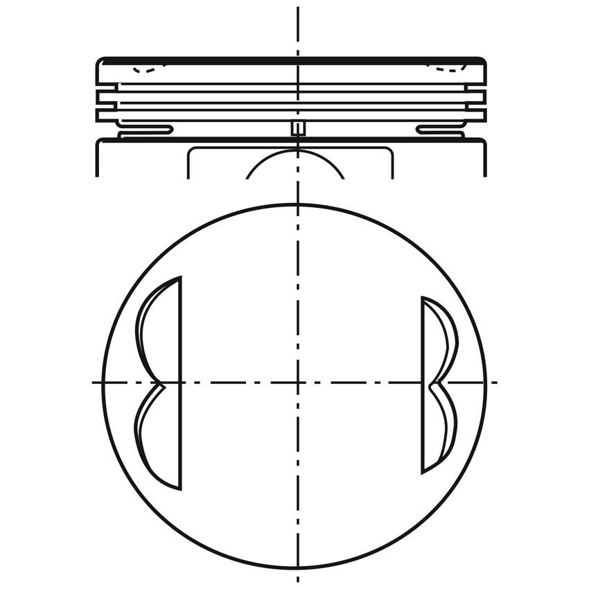 Piston para motor a gasolina Vehyco P1900N 075