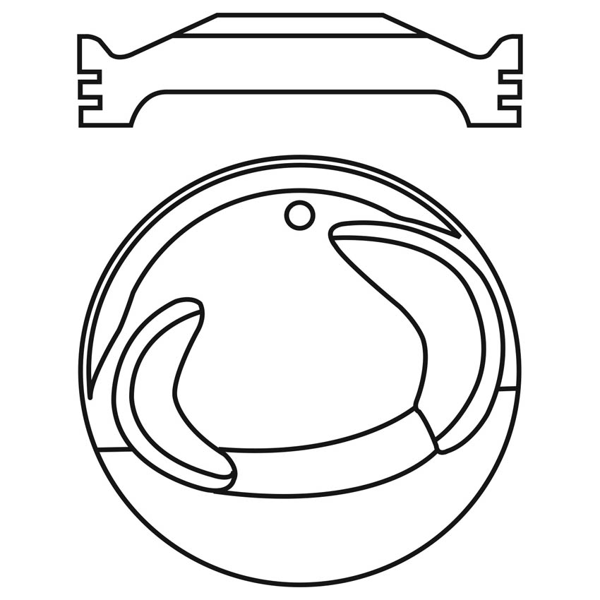 Piston para motor a gasolina Vehyco P2000F 050