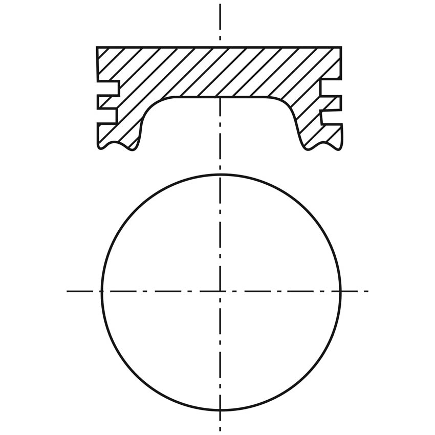 Piston para motor a gasolina Vehyco P2000IS STD
