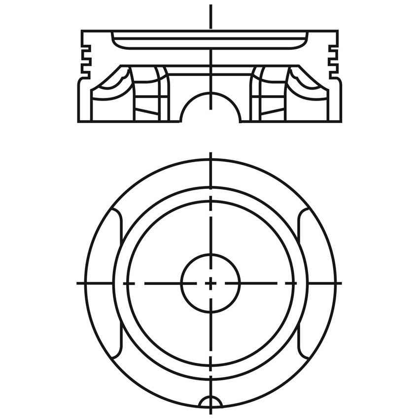 Piston para motor a gasolina Vehyco P2000V1 075