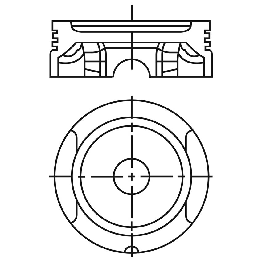 Piston para motor a gasolina Vehyco P2000V2 075