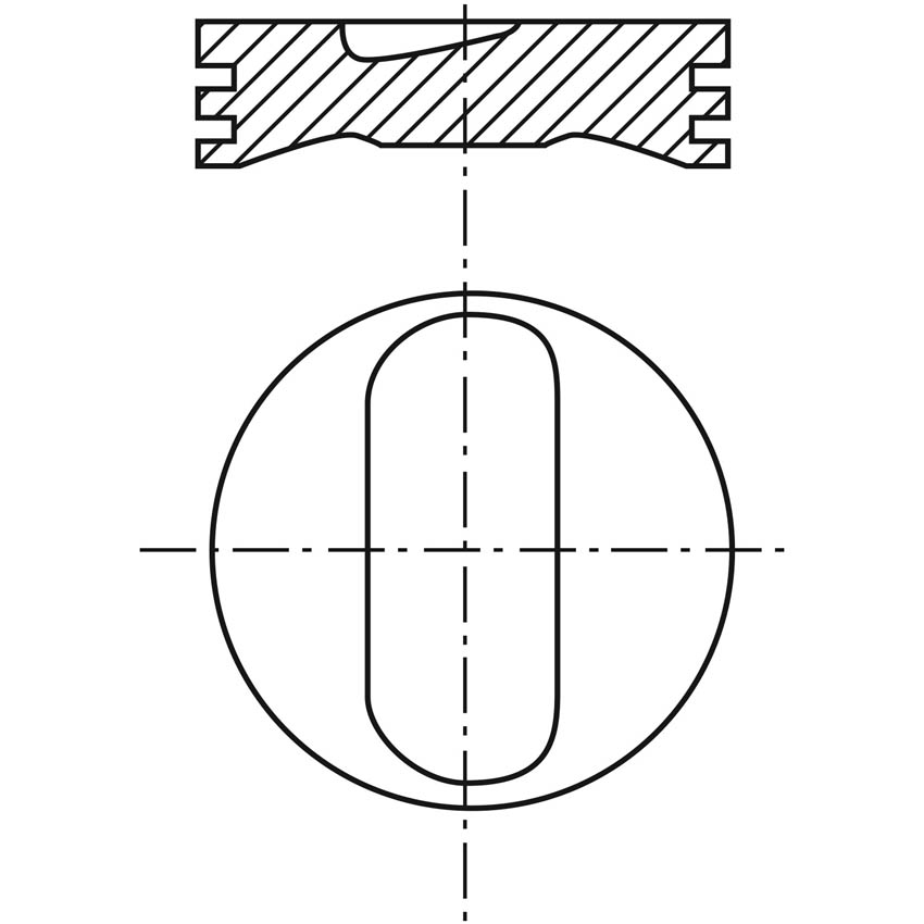Piston para motor a gasolina Vehyco P2200D STD