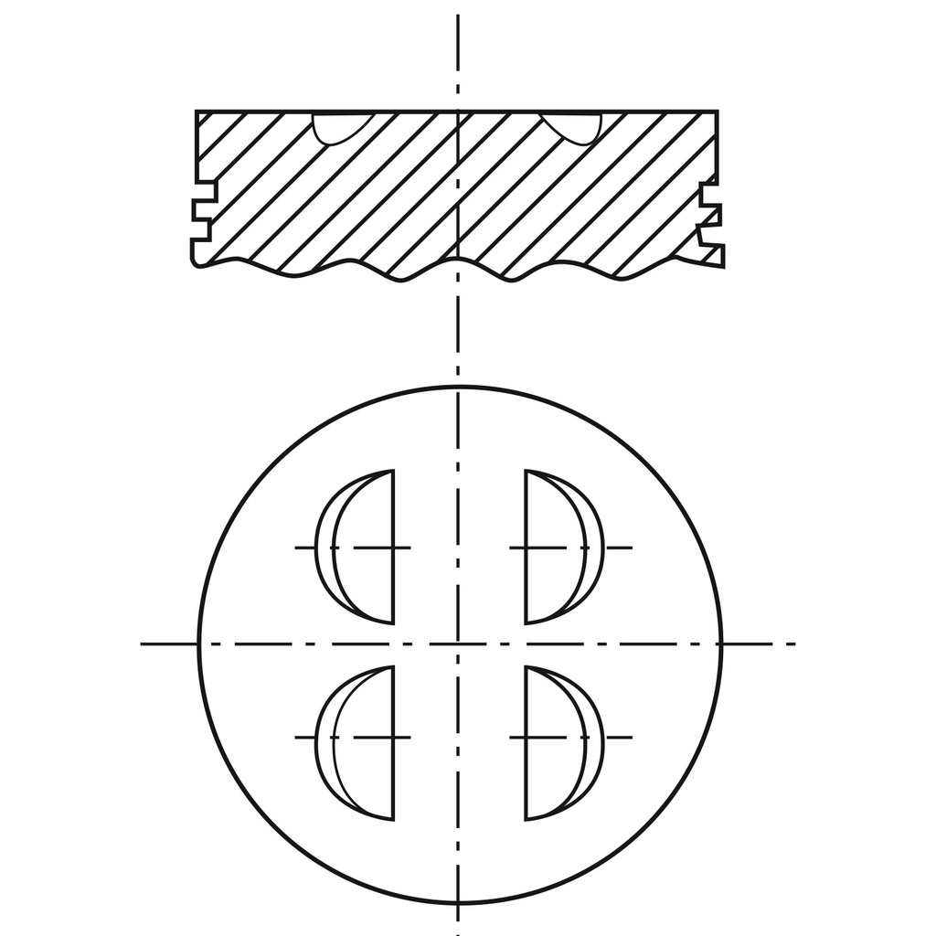 Piston para motor a gasolina Vehyco P230CH STD