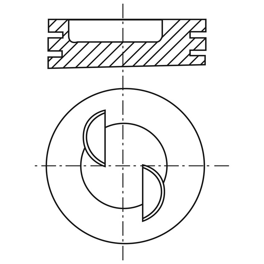 Piston para motor a gasolina Vehyco P232F STD