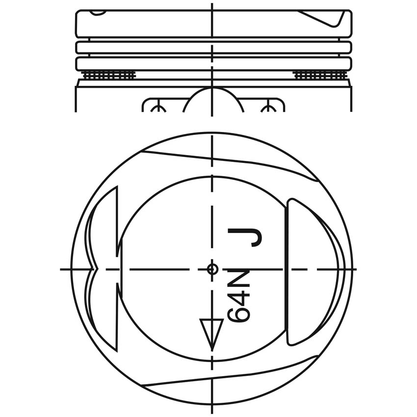 Piston para motor a gasolina Vehyco P2400MI STD