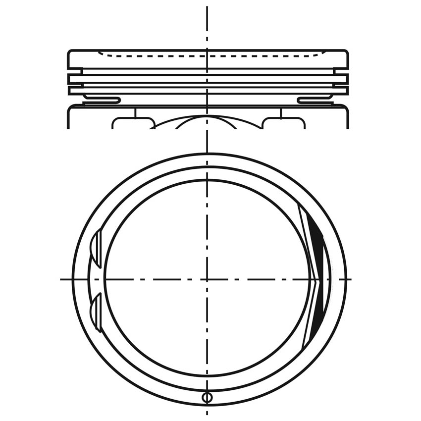 Piston para motor a gasolina Vehyco P2400N2 STD