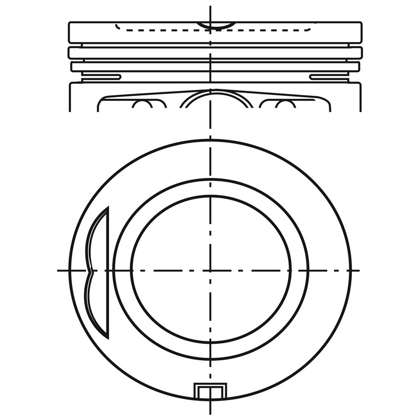 VE-P2400T-BC STD — Piston para motor a gasolina Vehyco P2400T-BC STD