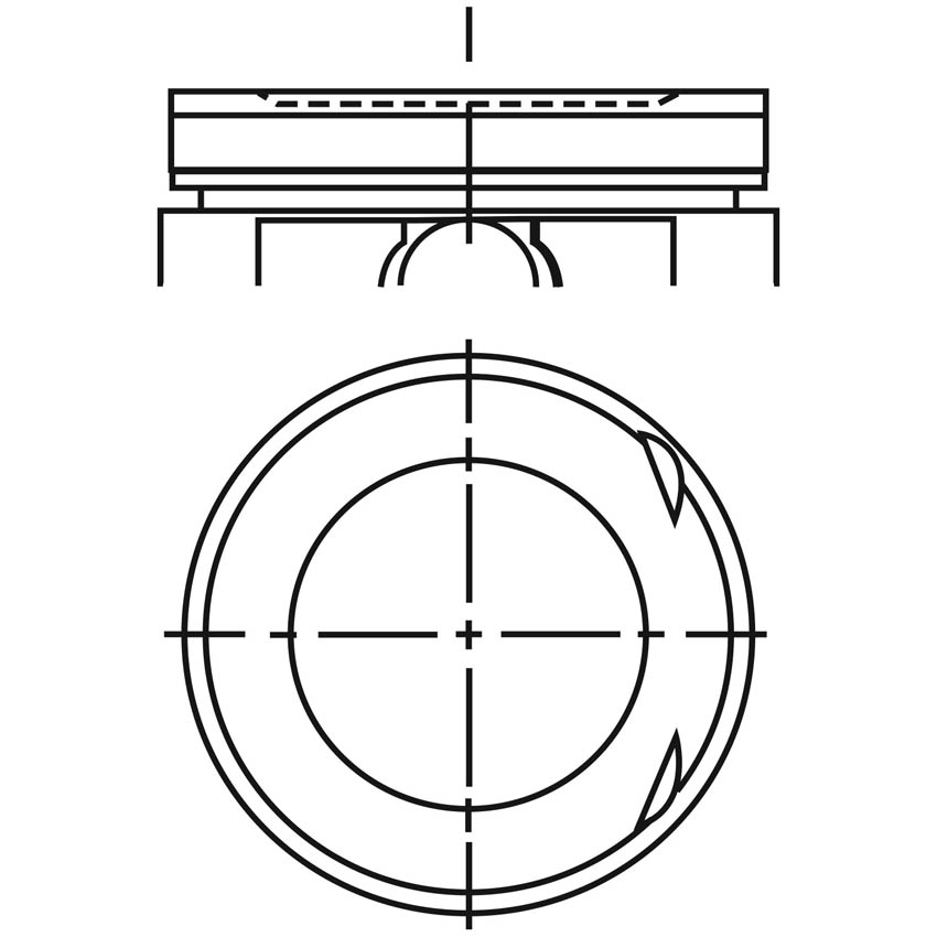 Piston para motor a gasolina Vehyco P2500N1 STD
