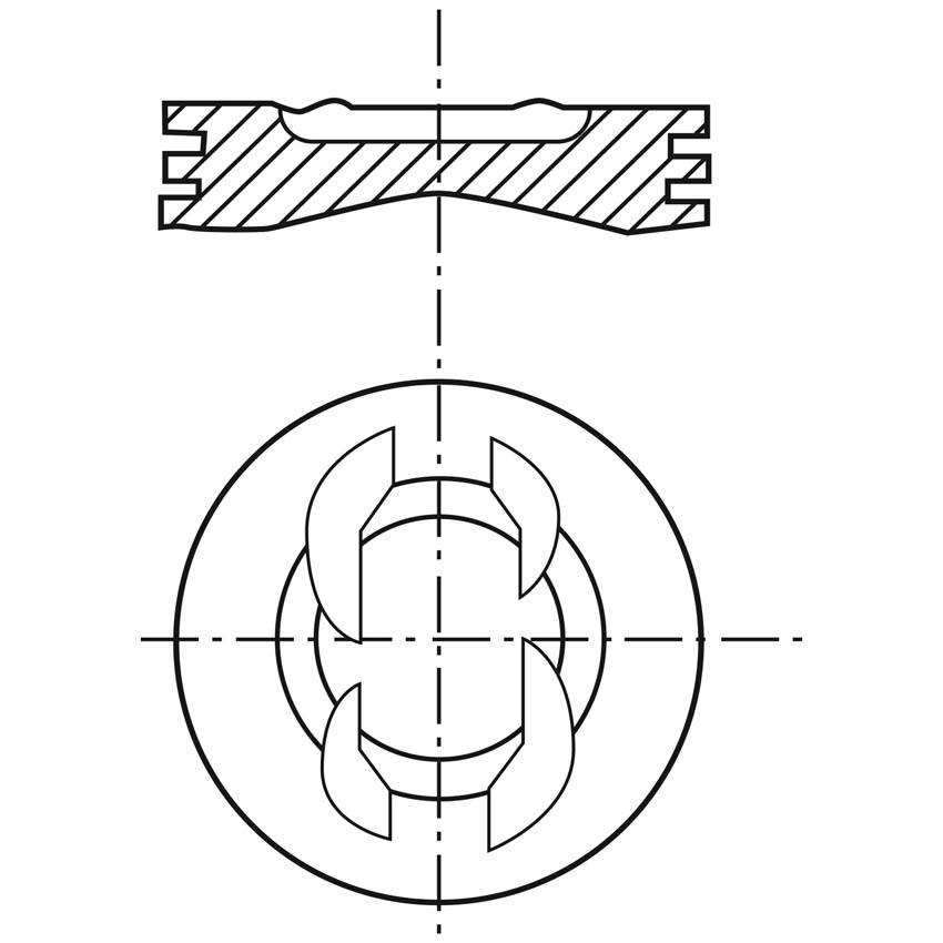 Piston para motor a gasolina Vehyco P262CH STD