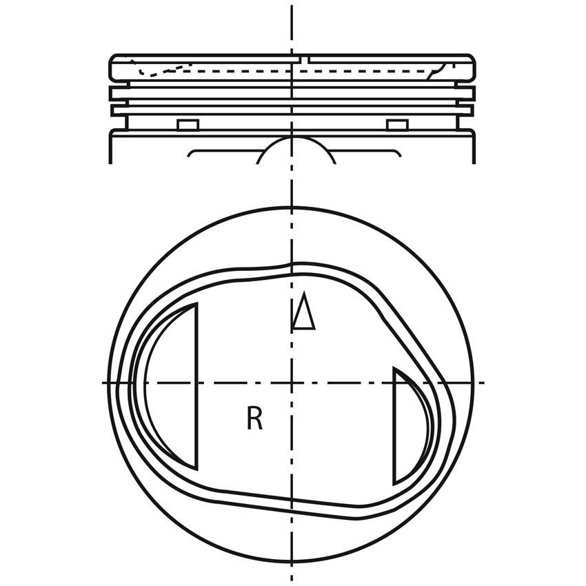 Piston para motor a gasolina Vehyco P3000MI 075