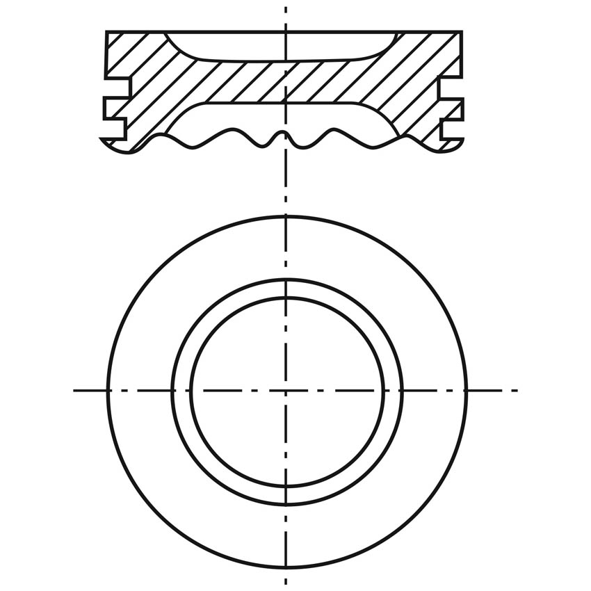 VE-P305CHI STD — Piston para motor a gasolina Vehyco P305CHI STD