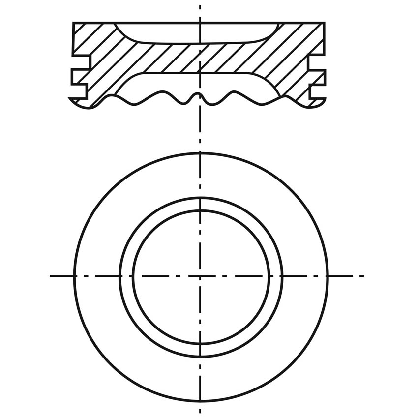 Piston para motor a gasolina Vehyco P325CH STD