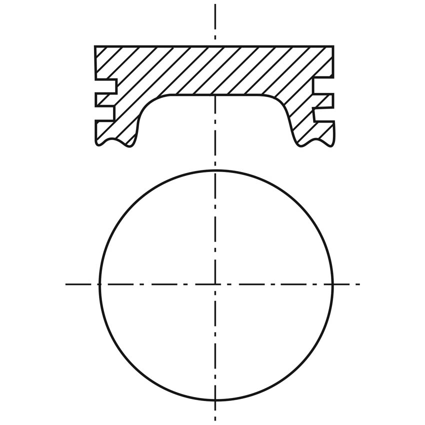 Piston para motor a gasolina Vehyco P330F1 STD