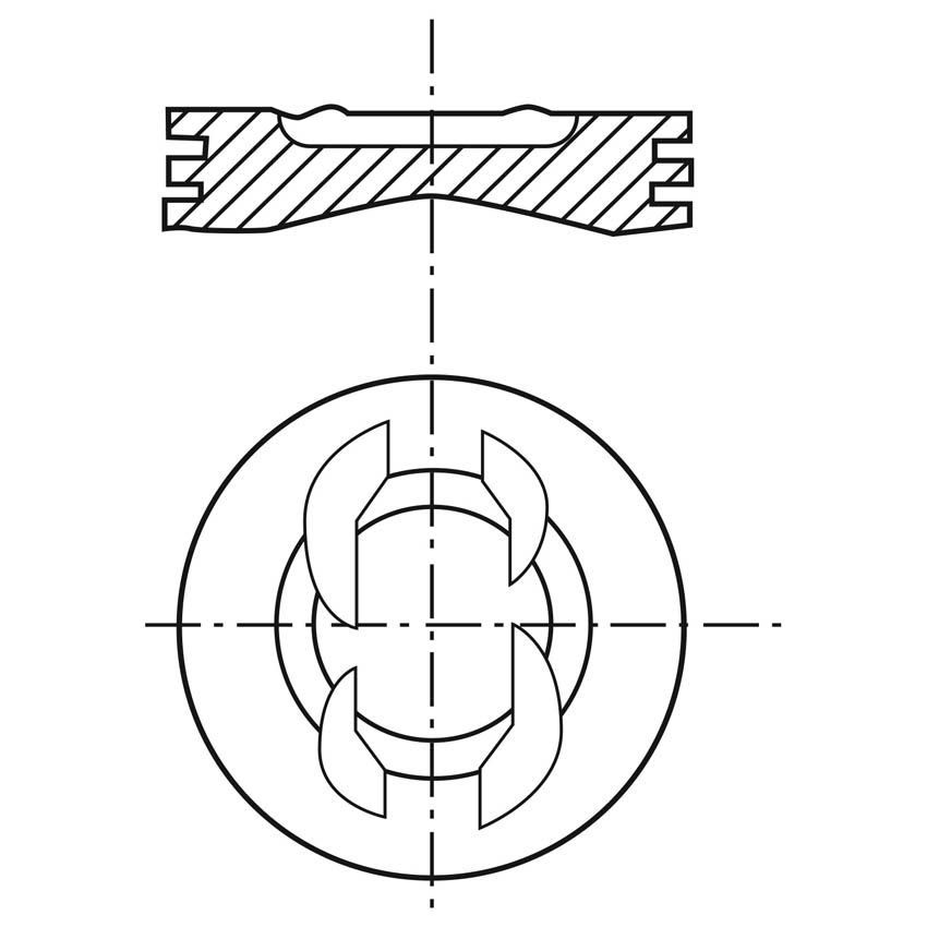 Piston para motor a gasolina Vehyco P335F STD
