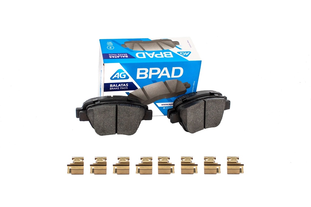 AG-68656-D1456 — Balata AUDI A3 (1.4L, 1.8L, 2.0L) 2011-2013 Trasero (Set 4 pzs)