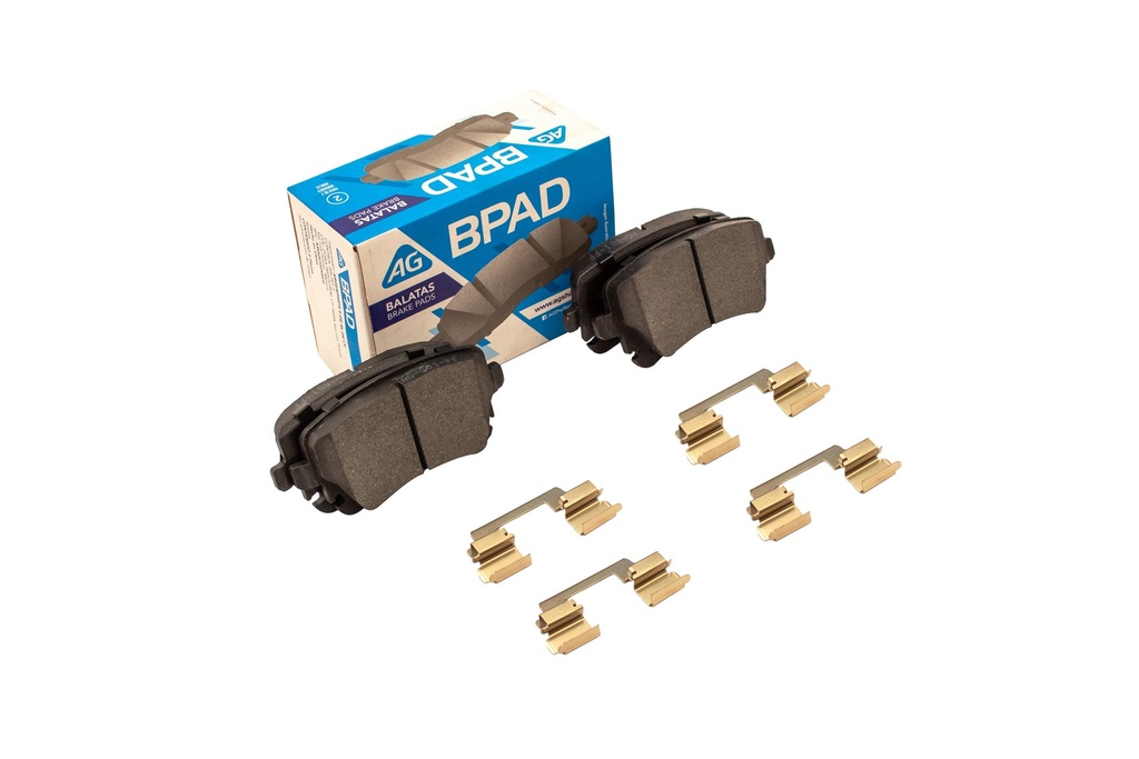 AG-67921-D1018 — Balata AUDI A6 Quattro (Rotor 330 mm, con electro) 2005-2007 Trasero (Set 4 pzs)