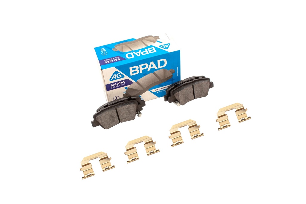 AG-68428-D1544 — Balata DODGE Attitude 2012-2018 Trasero (Set 4 pzs)