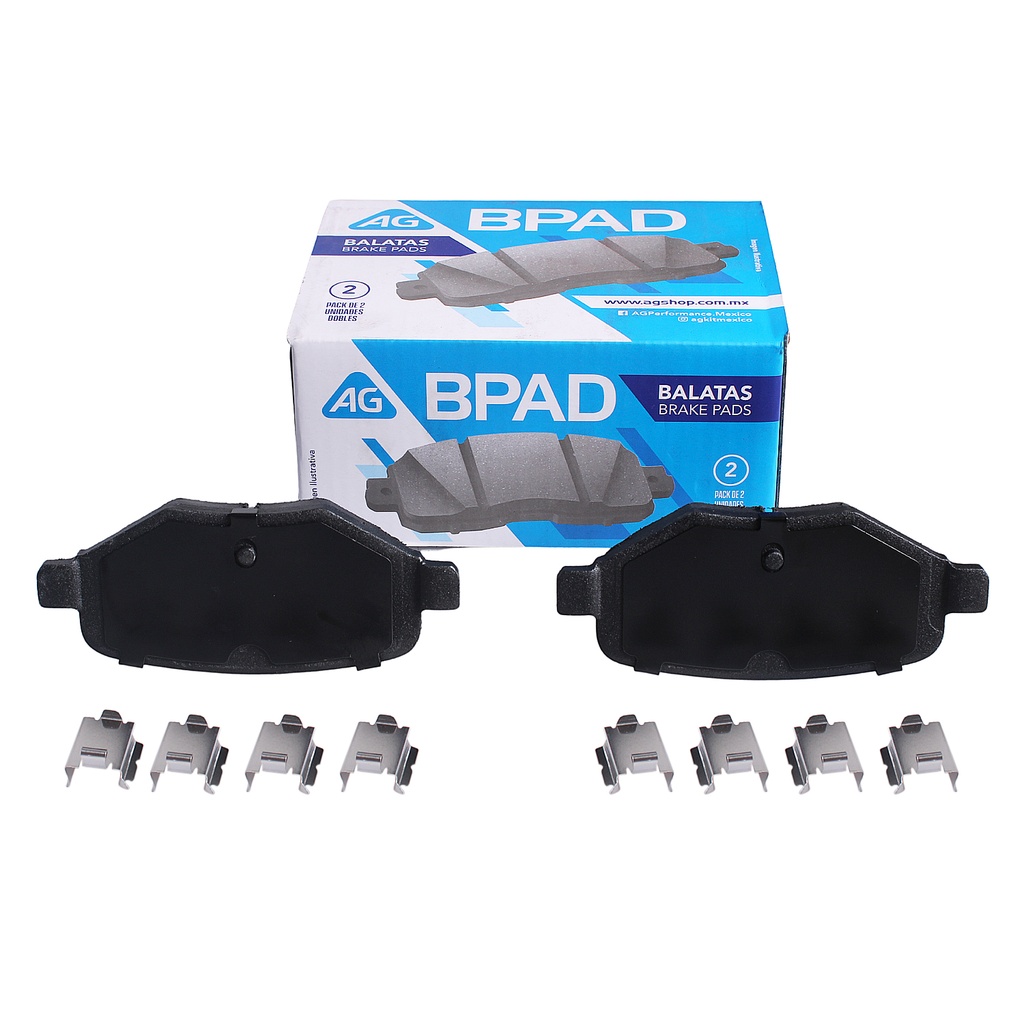 AG-68488-D1377 — Balata FORD Edge 2011-2015 Trasero (Set 4 pzs)