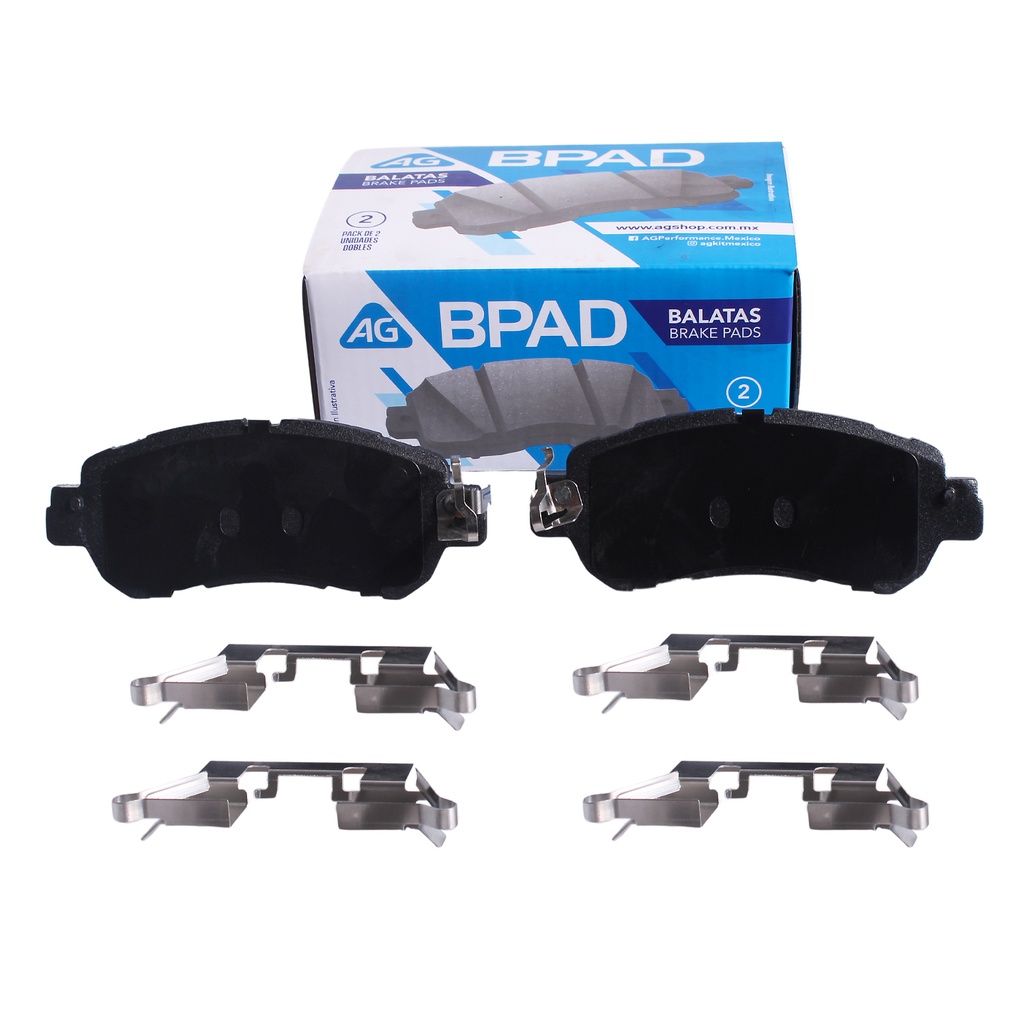 AG-69269-D2038 — Balata NISSAN Kicks 2017-2023 Delantero (Set 4 pzs)