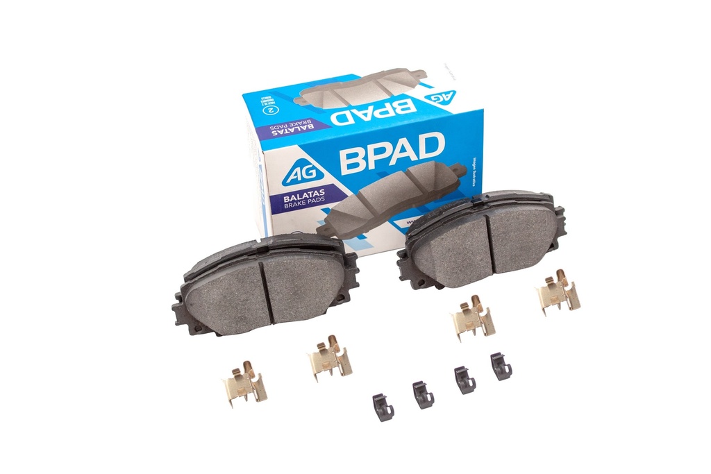 Balata TOYOTA Prius 2010-2022 Delantero (Set 4 pzs)