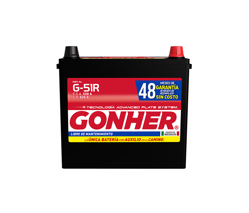 BAT-GH-G51R — Batería GONHER G-51R — BCI 51R