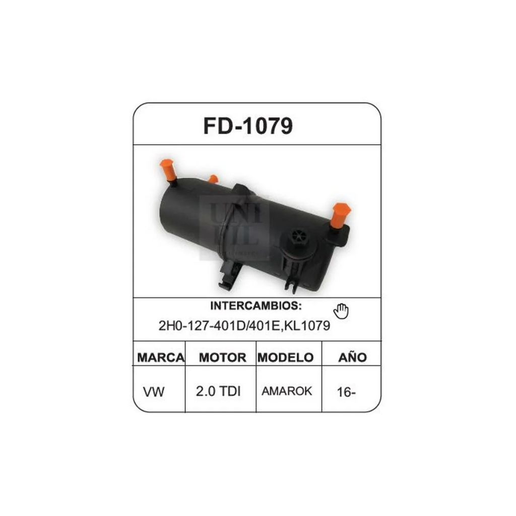 Filtro de Combustible FD-1079 Unifil