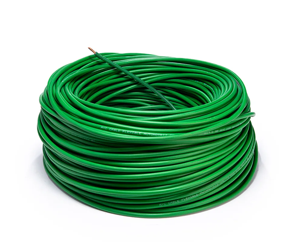 AY-13140 — Cable flexible automotriz para instalación calibre 10" verde 100... AYC 13140