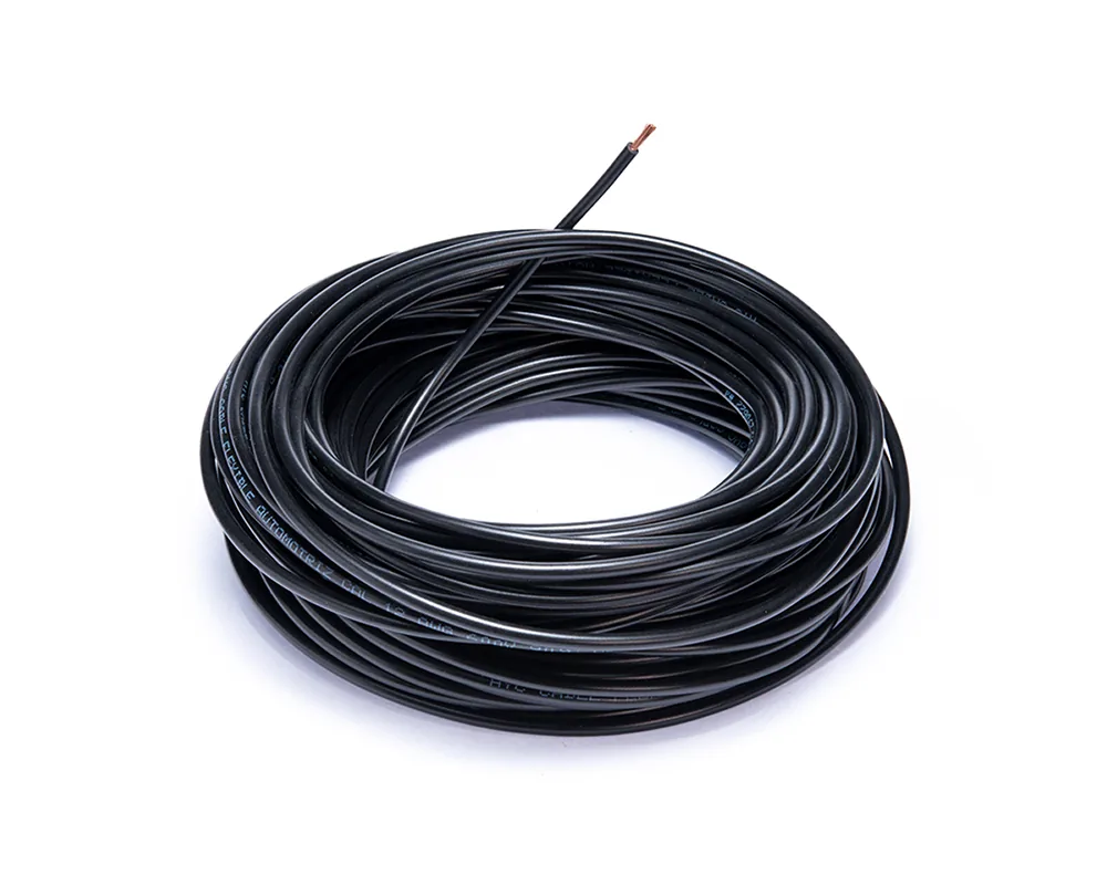 AY-13179 — Cable flexible automotriz para instalación calibre 12" negro 30 metros AYC 13179