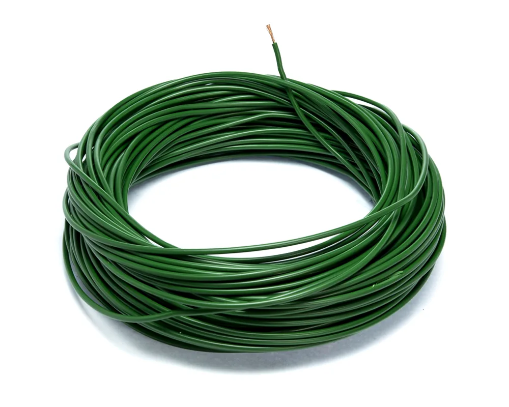 Cable flexible automotriz para instalación calibre 18" verde 30 metros AYC 13203