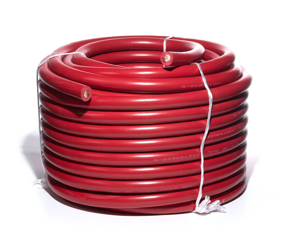 AY-49508C — Cable para acumulador automotriz calibre 2/0 rojo 25 metros AYC 49508C