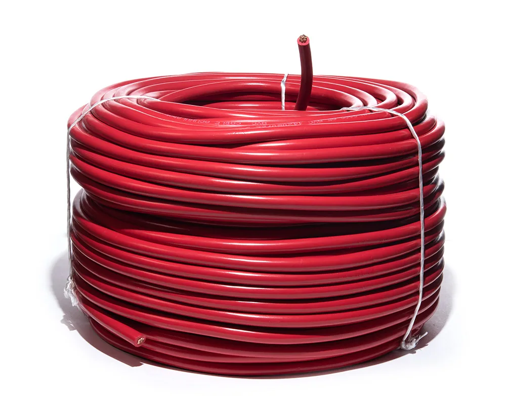 Cable para acumulador automotriz calibre 4 rojo 100 metros AYC 49514C