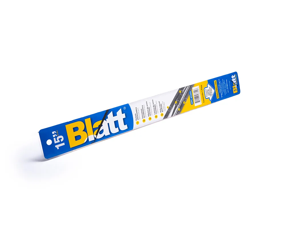 Pluma Limpiaparabrisas Blatt Metal Hule Natural 15" Blíster 1 Pieza BLATT 43355C
