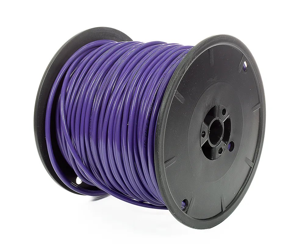 CD-05734 — Cable flexible automotriz para instalación calibre 12" morado carrete... CDC 05734