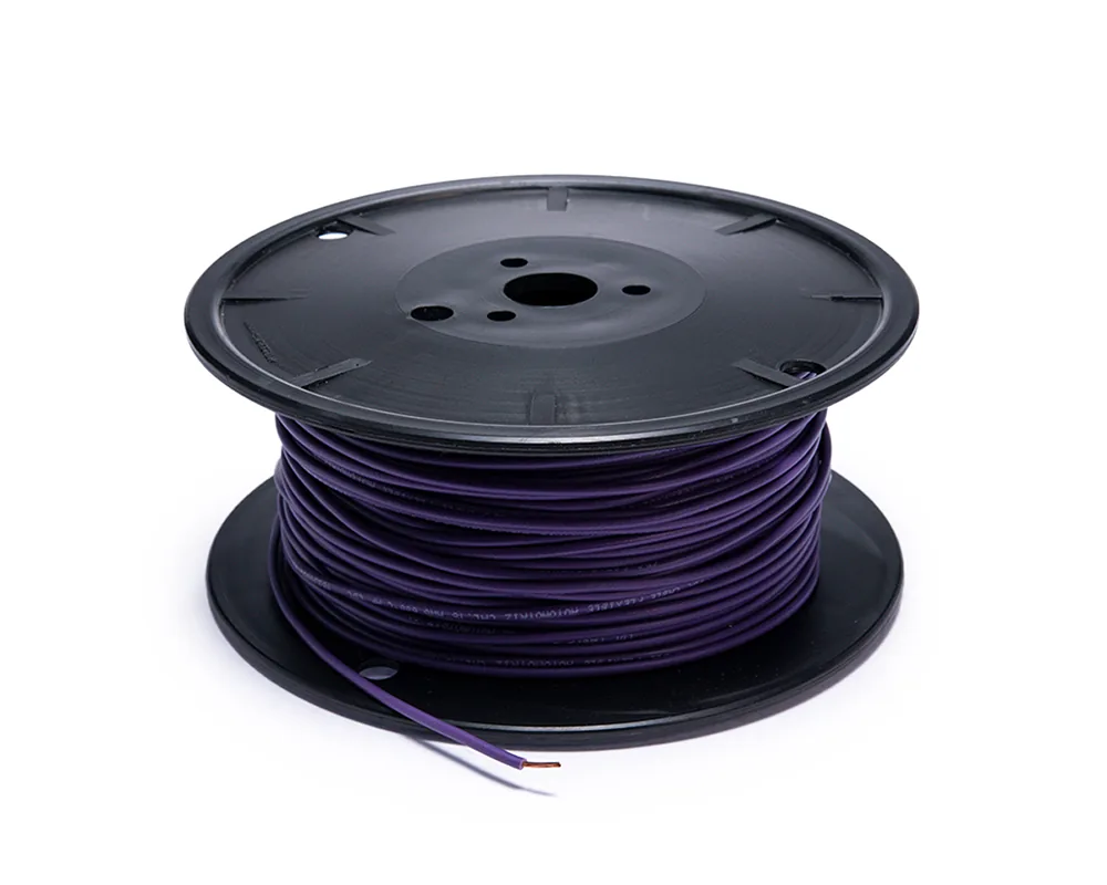 Cable flexible automotriz para instalación calibre 18" morado carrete... CDC 05764