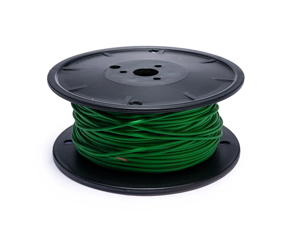 Cable flexible automotriz para instalación calibre 18" verde carrete... CDC 05768