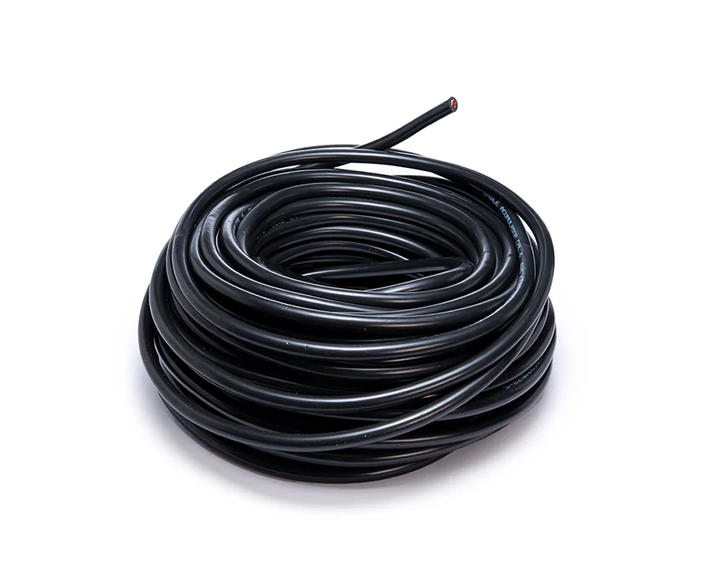 Cable para acumulador automotriz calibre 6" negro 25 metros CDC 05849