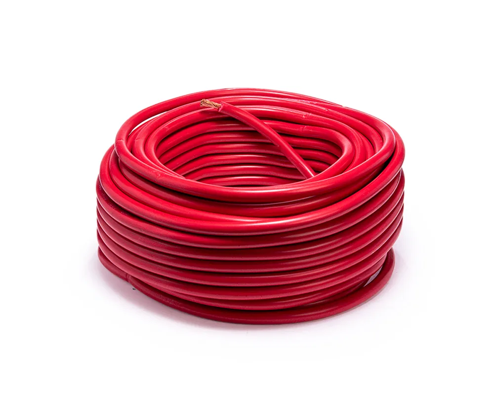CD-05852 — Cable para acumulador automotriz calibre 8" rojo rollo 25 metros CDC 05852
