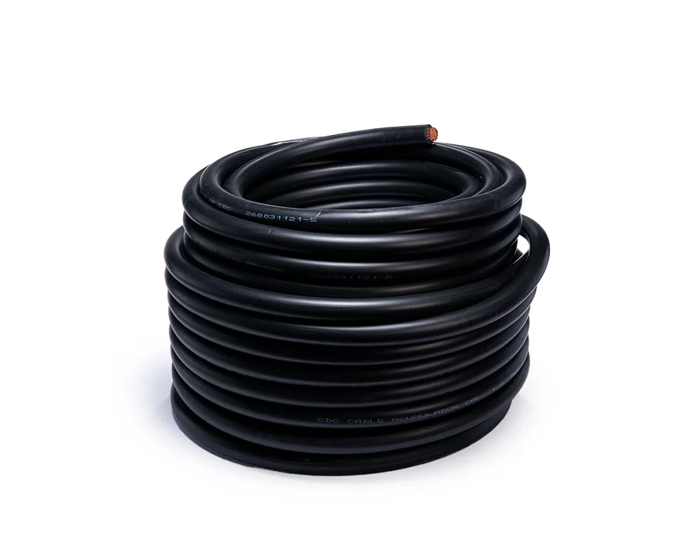 CD-05866 — Cable para acumulador automotriz calibre 1/0 negro 25 metros CDC 05866