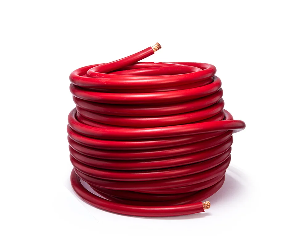 Cable para acumulador automotriz calibre 1/0 rojo 25 metros CDC 05867