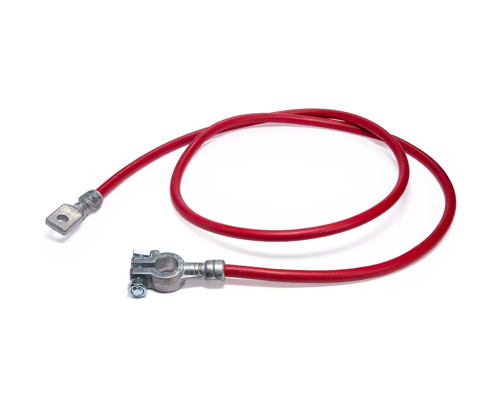CD-06529 — Cable Armado Calibre 6" Largo 1.30 Mts Rojo Sin Capuchon CDC 06529