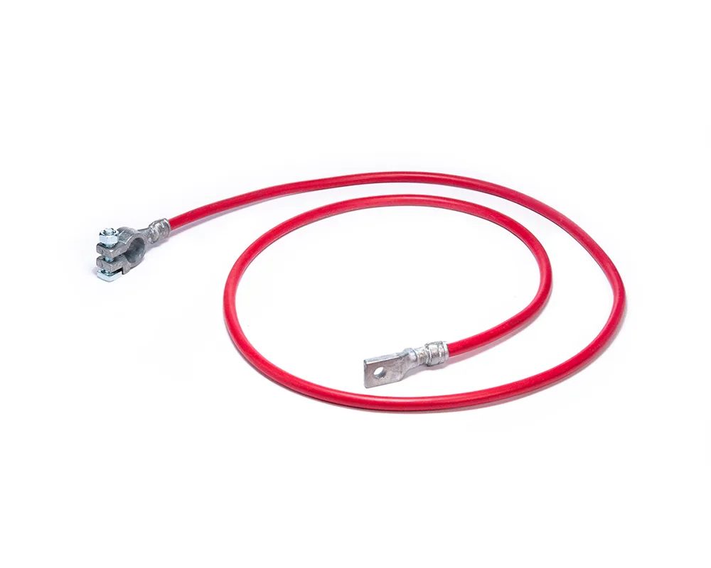 CD-06531 — Cable Armado Calibre 6" Largo 1.40 Mts Rojo Sin Capuchon CDC 06531