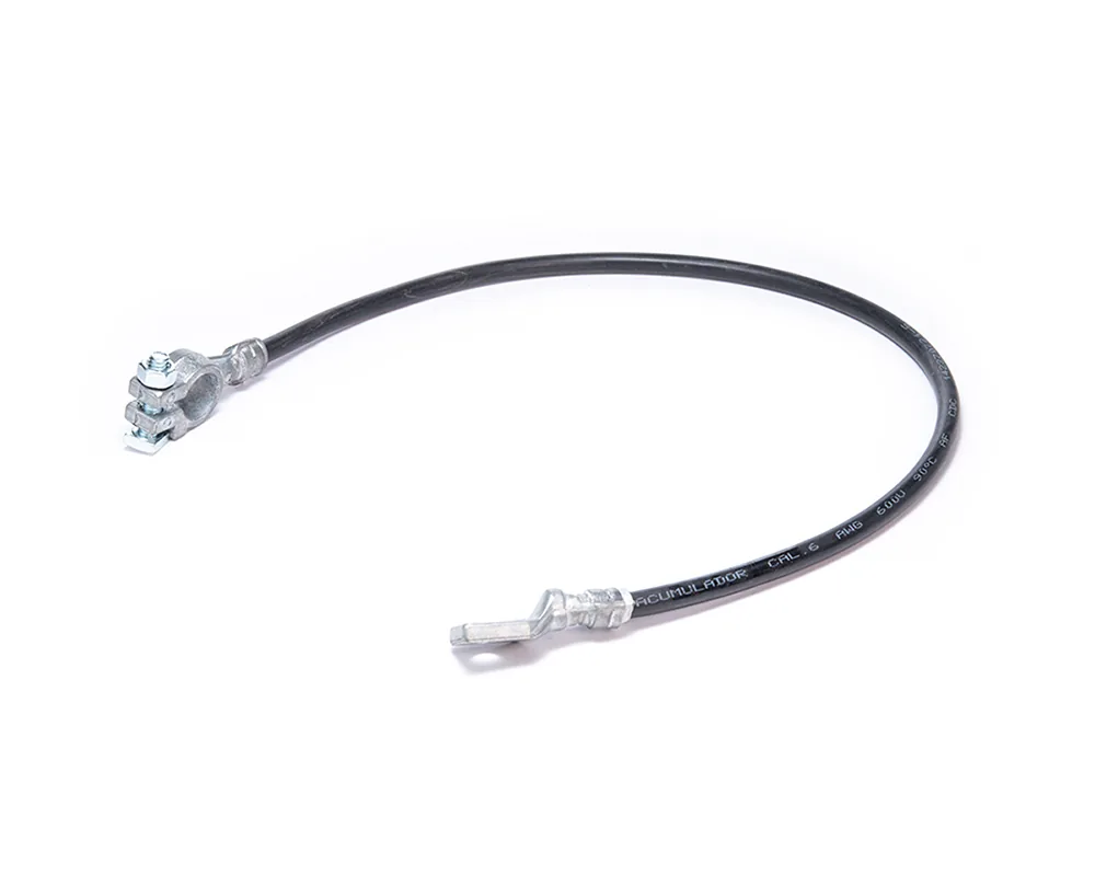 CD-06538 — Cable Armado Calibre 6" Largo 60 Cm Negro Sin Capuchon CDC 06538