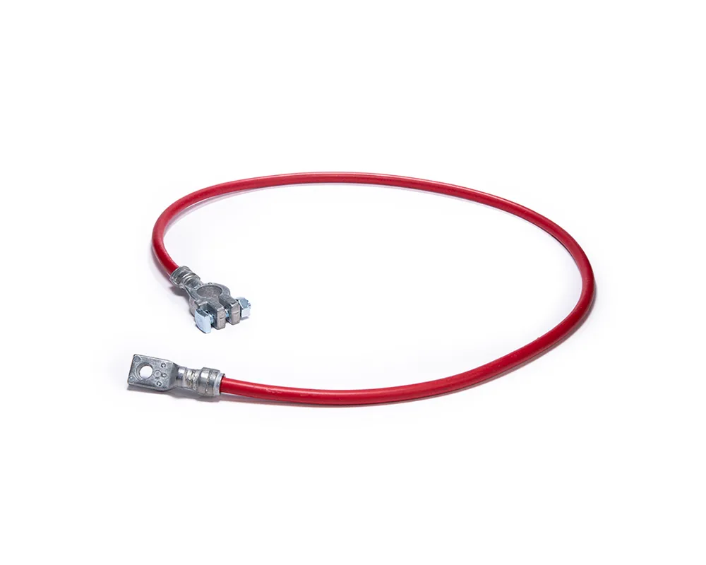 CD-06545 — Cable Armado Calibre 6" Largo 90 Cm Rojo Sin Capuchon CDC 06545