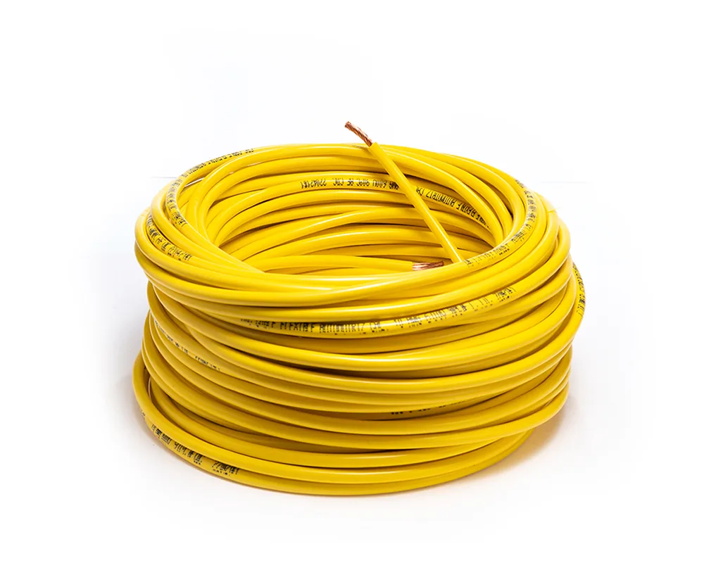 CD-09976 — Cable flexible automotriz para instalación calibre 10" amarillo 30... CDC 09976