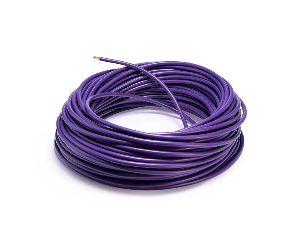 Cable flexible automotriz para instalación calibre 10" morado 30... CDC 09981