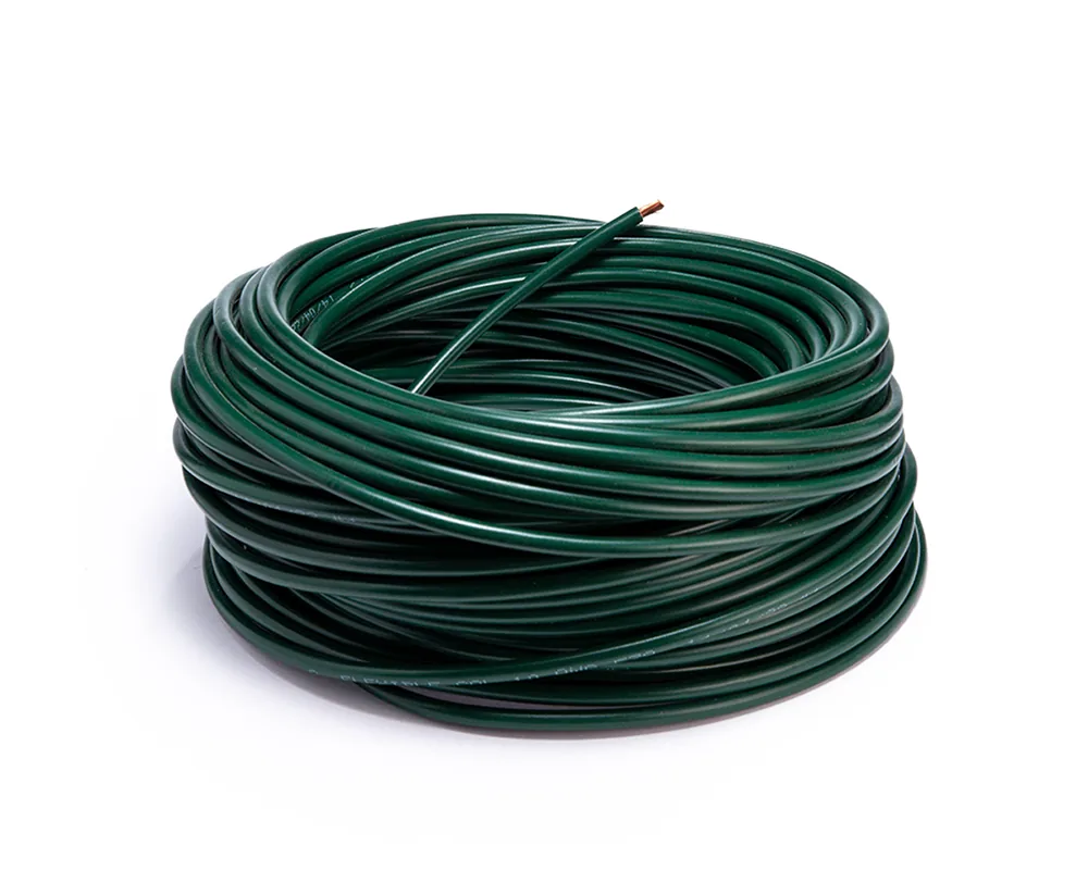 Cable flexible automotriz para instalación calibre 10" verde 30 metros CDC 09984